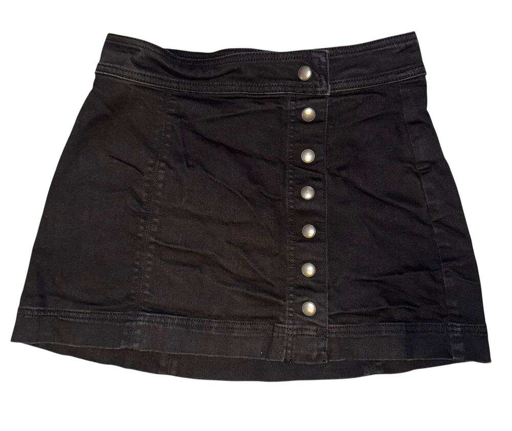 Free People Keep On Rocking Stretch Denim Skirt Womens 2 Academia Fall Librarian
